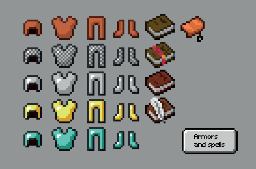 Minecraft equipment scaled