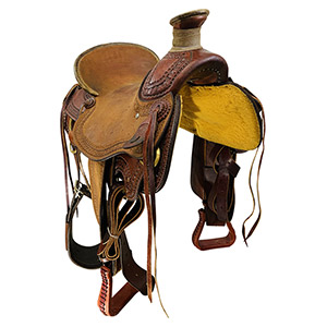 Used Billy Cook Wade Ranch Mule Saddle