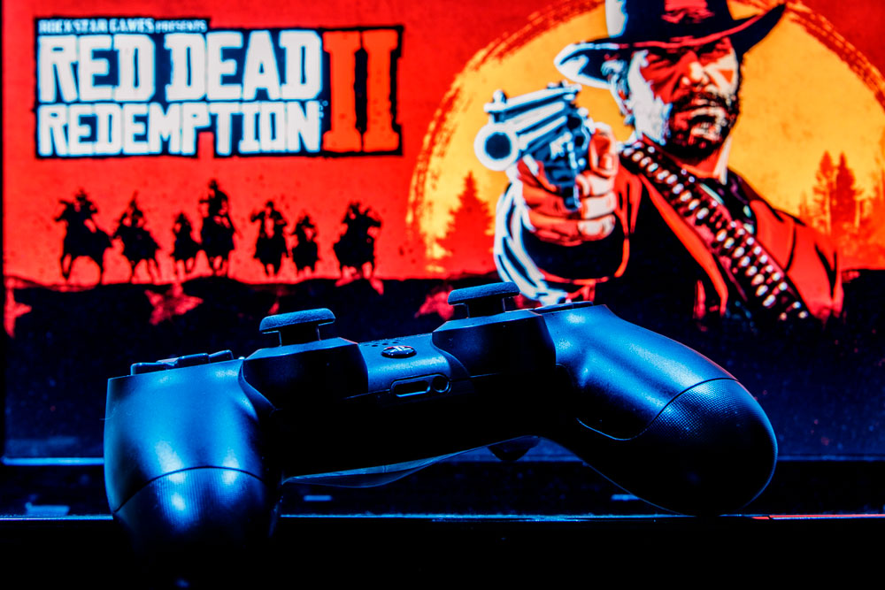 console and rdr2 poster