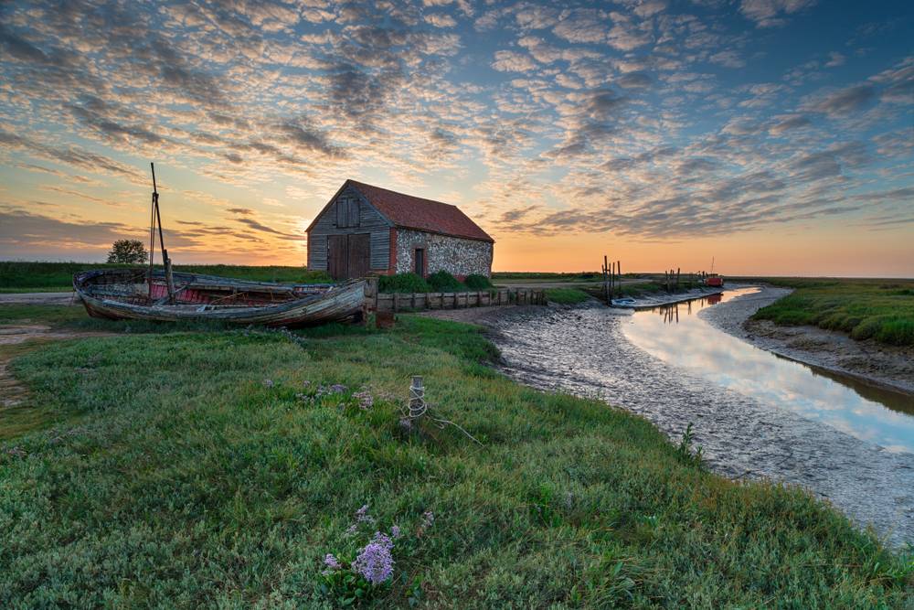 old horse barn on coast