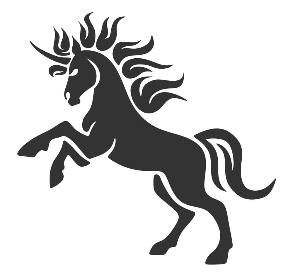 unicorn pumpkin stencil